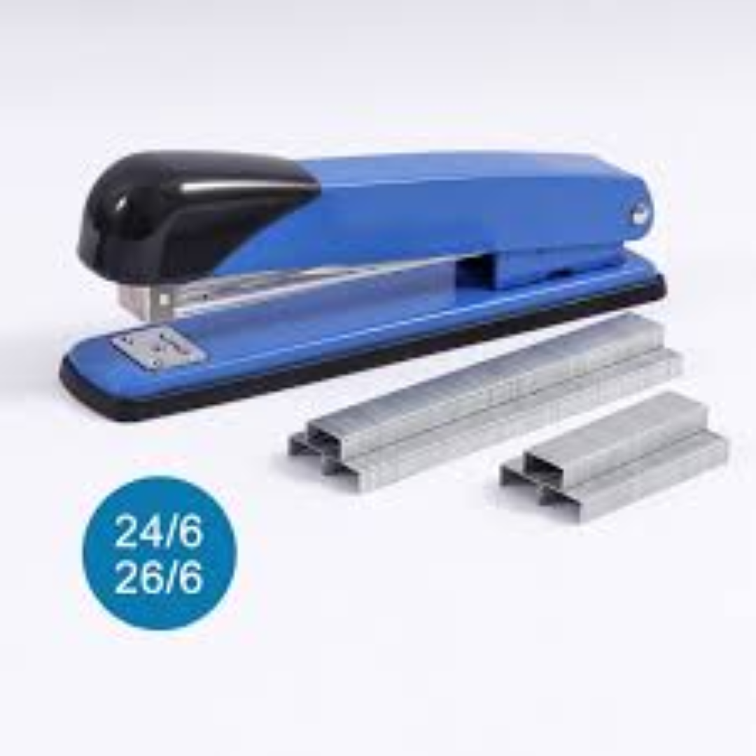 Max F/Clinch 24-26/6 F/Strip Stapler Blue MX-HD-50DF-BE